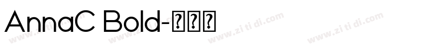 AnnaC Bold字体转换